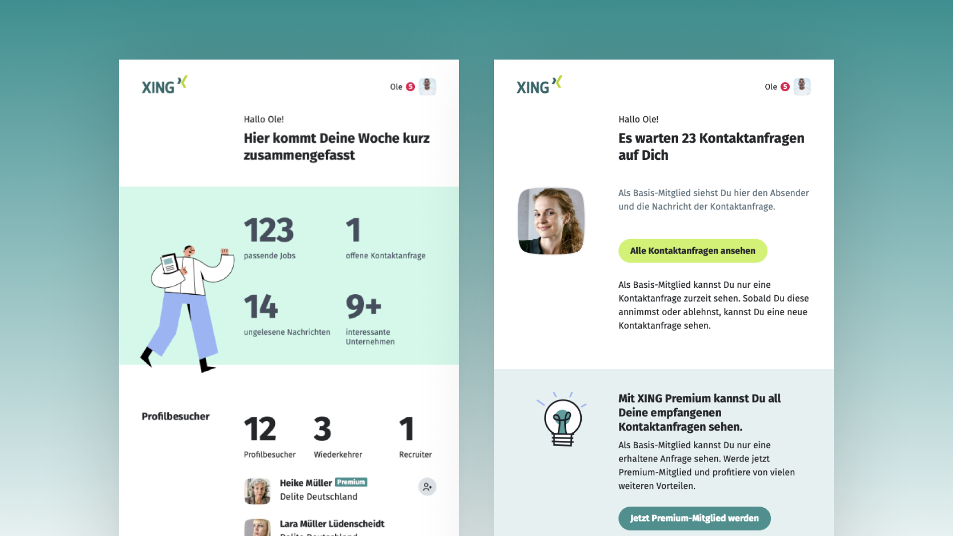 XING: Email Design System — Unified email platform replacing fragmented templates across product teams.